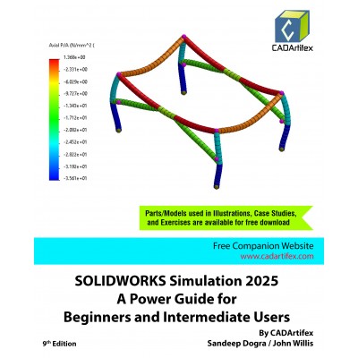 SOLIDWORKS Simulation 2025: A Power Guide for Beginners and Intermediate Users: Colored 