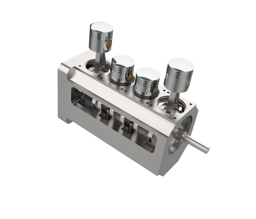 Four Cylinder Engine Assembly 