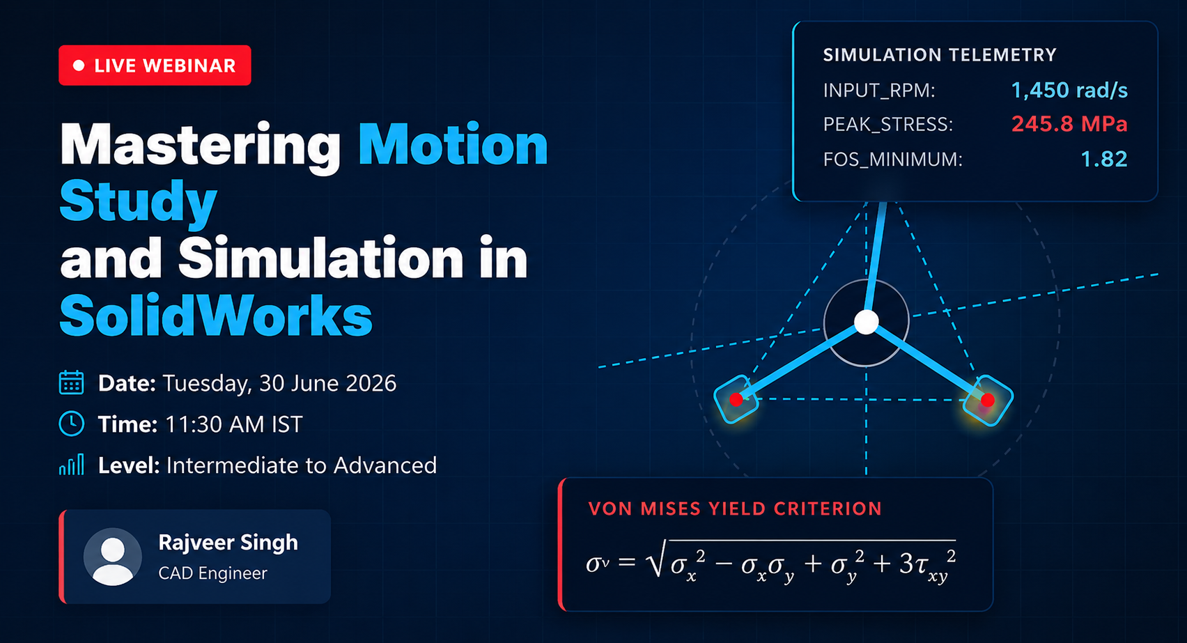 Motion Study and Simulation in SOLIDWORKS
